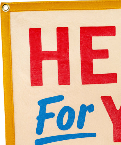 Here For You Camp Flag