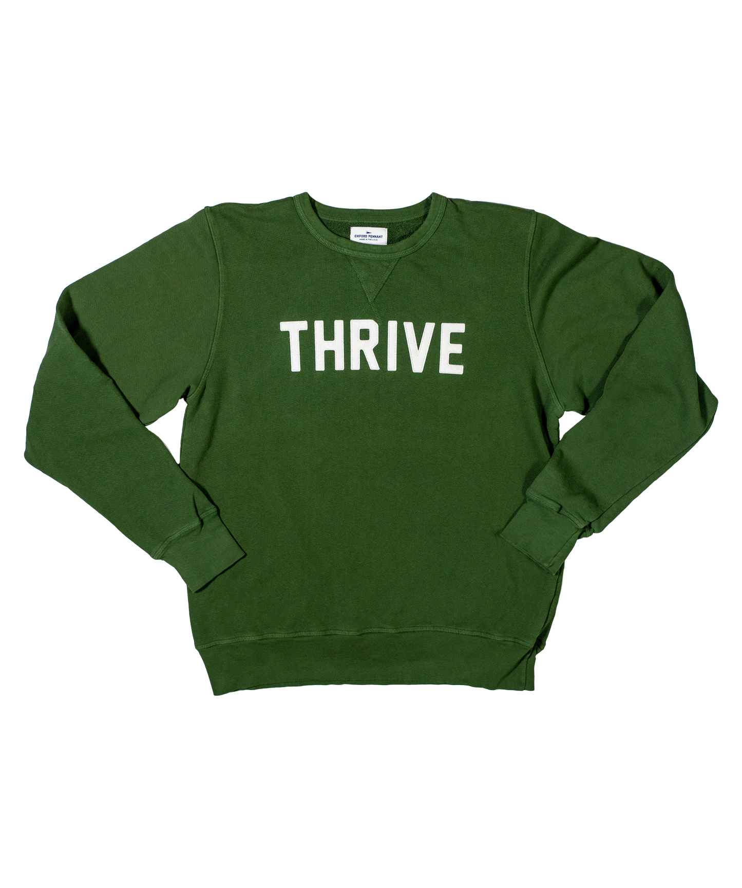 Oxford Pennant - Custom Hand Stitched THRIVE Crewneck Bundle