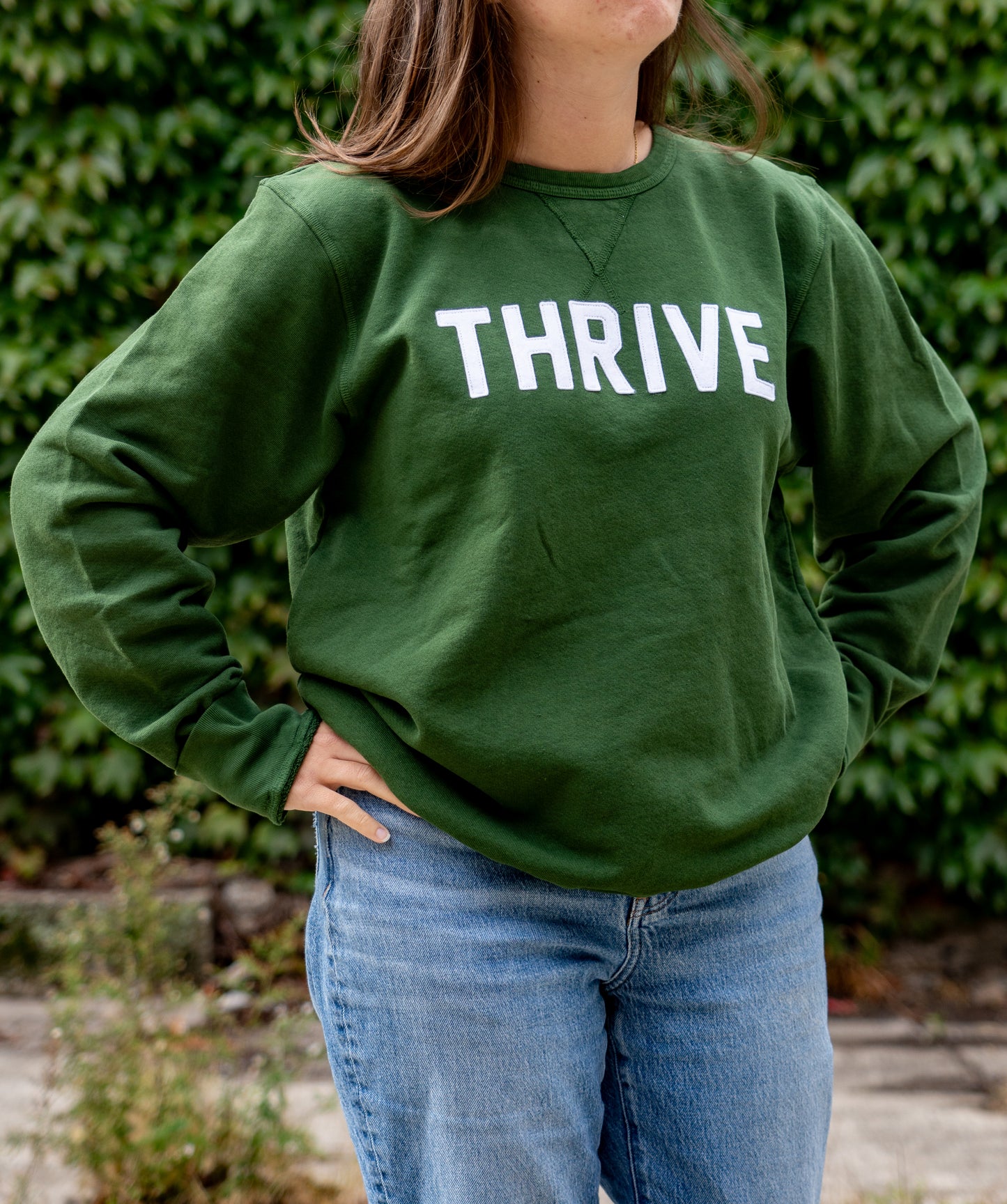 Oxford Pennant - Custom Hand Stitched THRIVE Crewneck Bundle