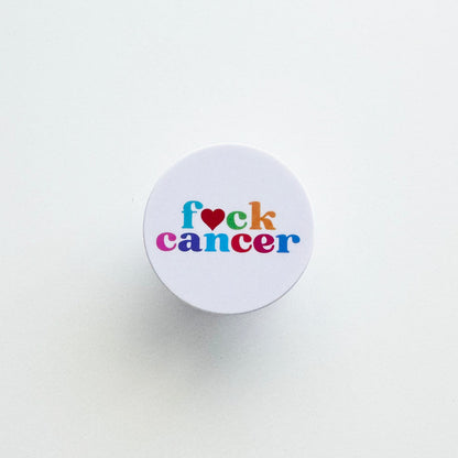 Empowering 'F*ck Cancer' Pop Socket – Anti-Cancer Phone Grip for Survivors & Supporters