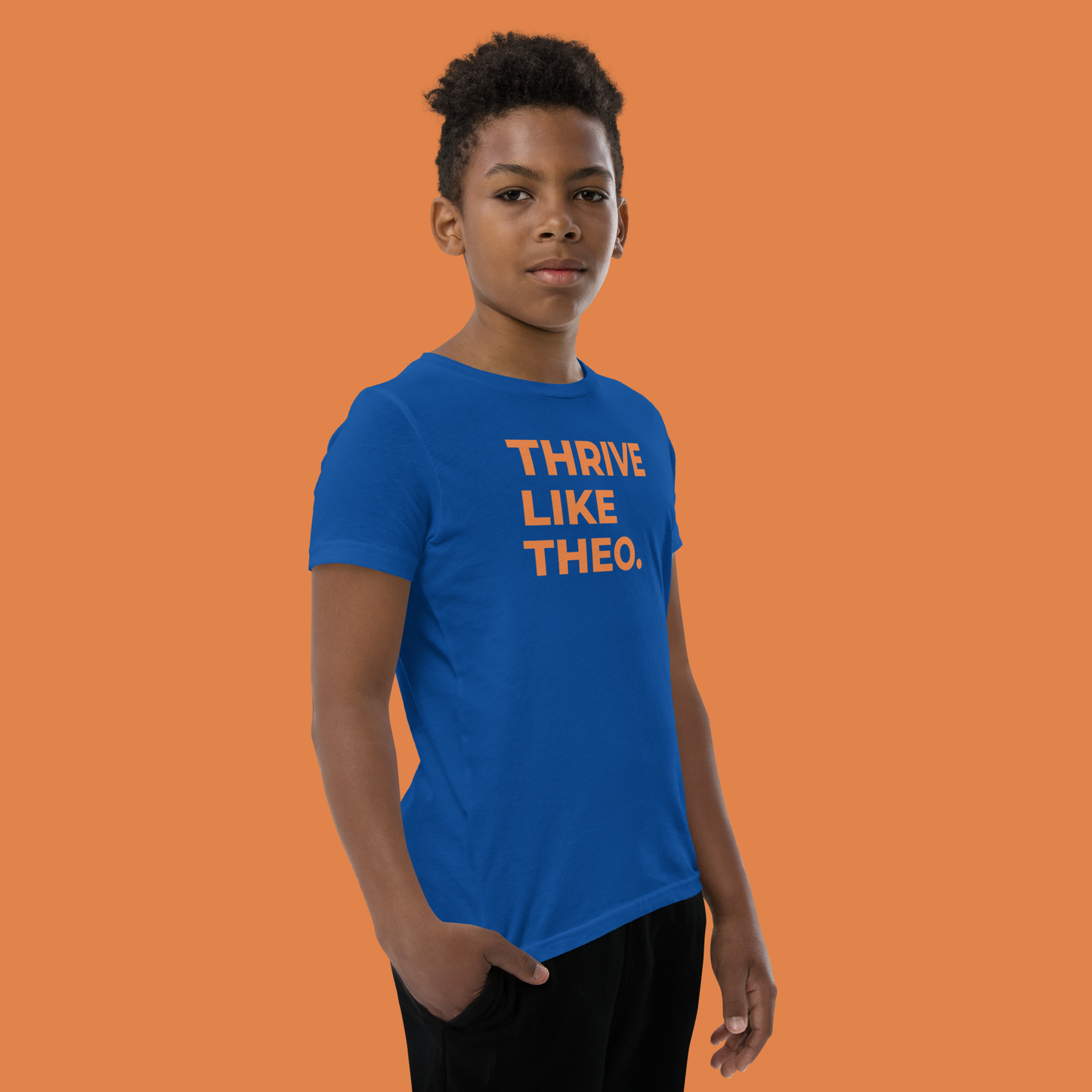 Thrive Like Theo Youth Short Sleeve T-Shirt