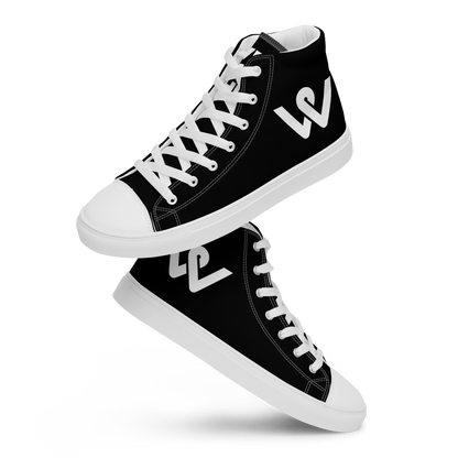 Women’s High Top Canvas Shoes - Black