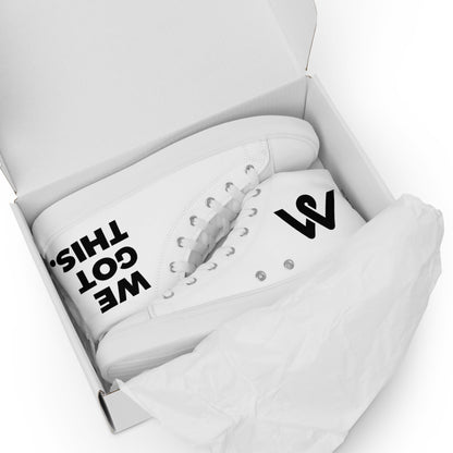 Women’s High Top Canvas Shoes - White