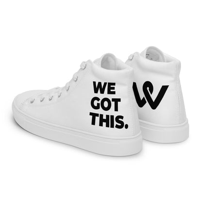 Women’s High Top Canvas Shoes - White