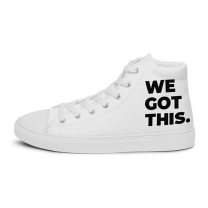 Women’s High Top Canvas Shoes - White