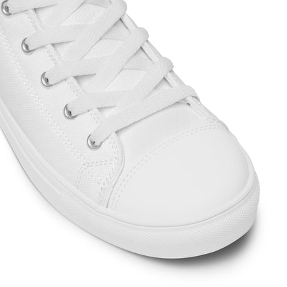 Women’s High Top Canvas Shoes - White