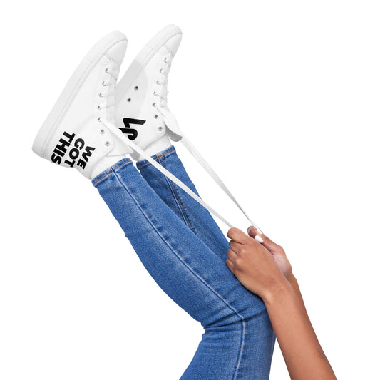 Women’s High Top Canvas Shoes - White