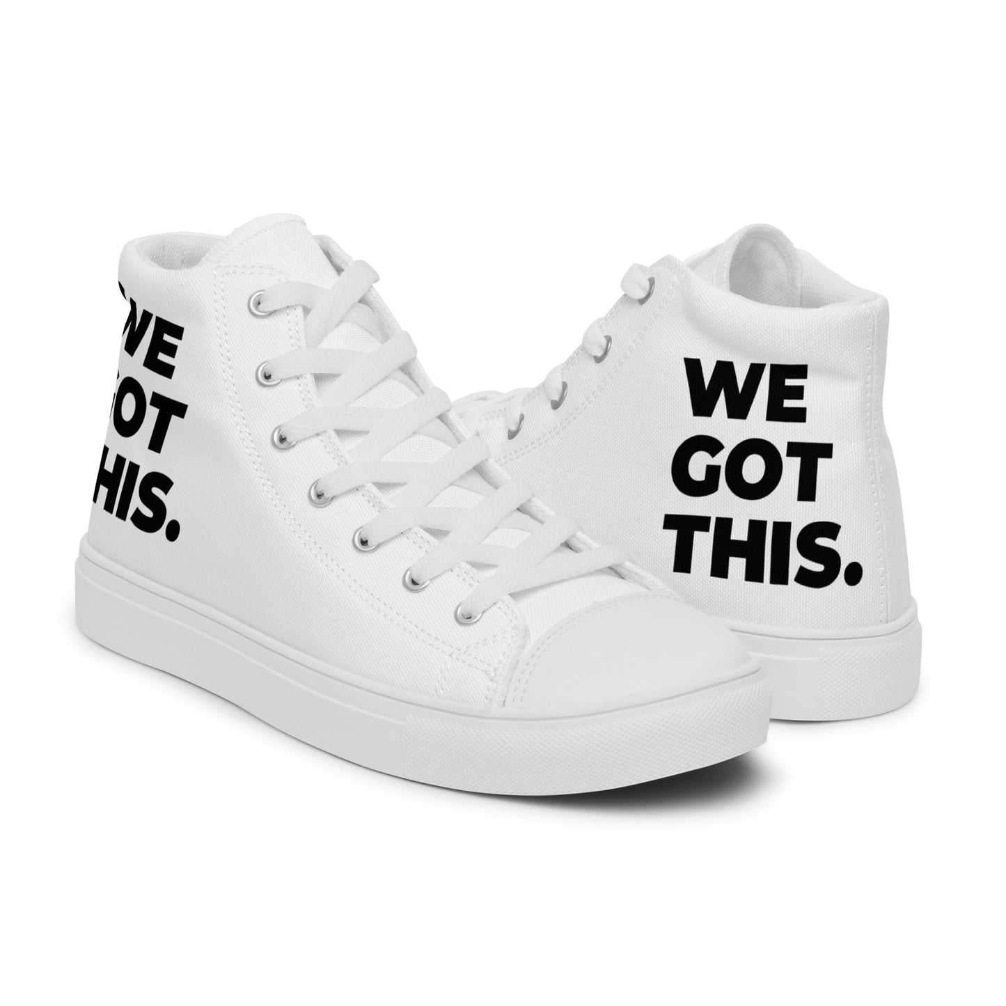 Women’s High Top Canvas Shoes - White