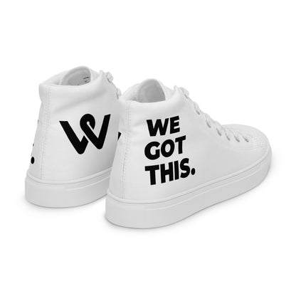 Women’s High Top Canvas Shoes - White